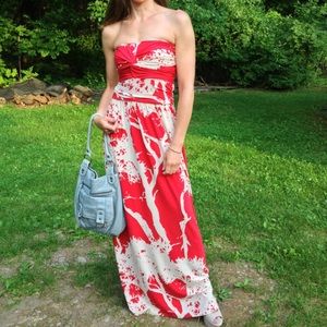 Bel Kazan Strapless Maxi Dress